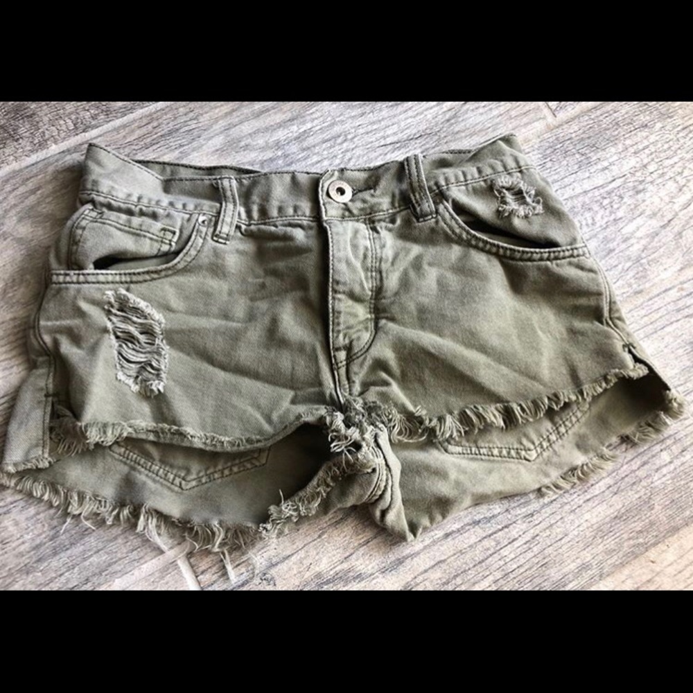 Army Green Shorts
